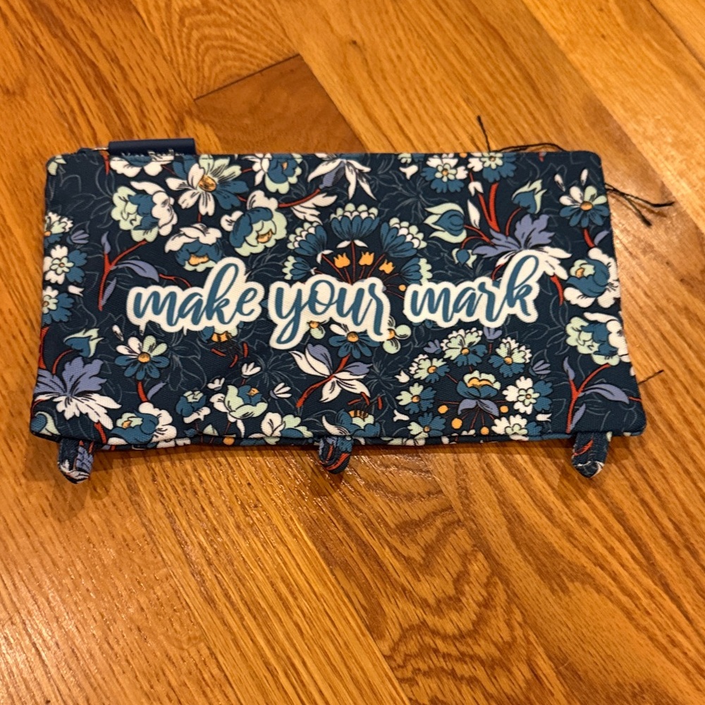 Vera Bradley Blue Floral Pouch